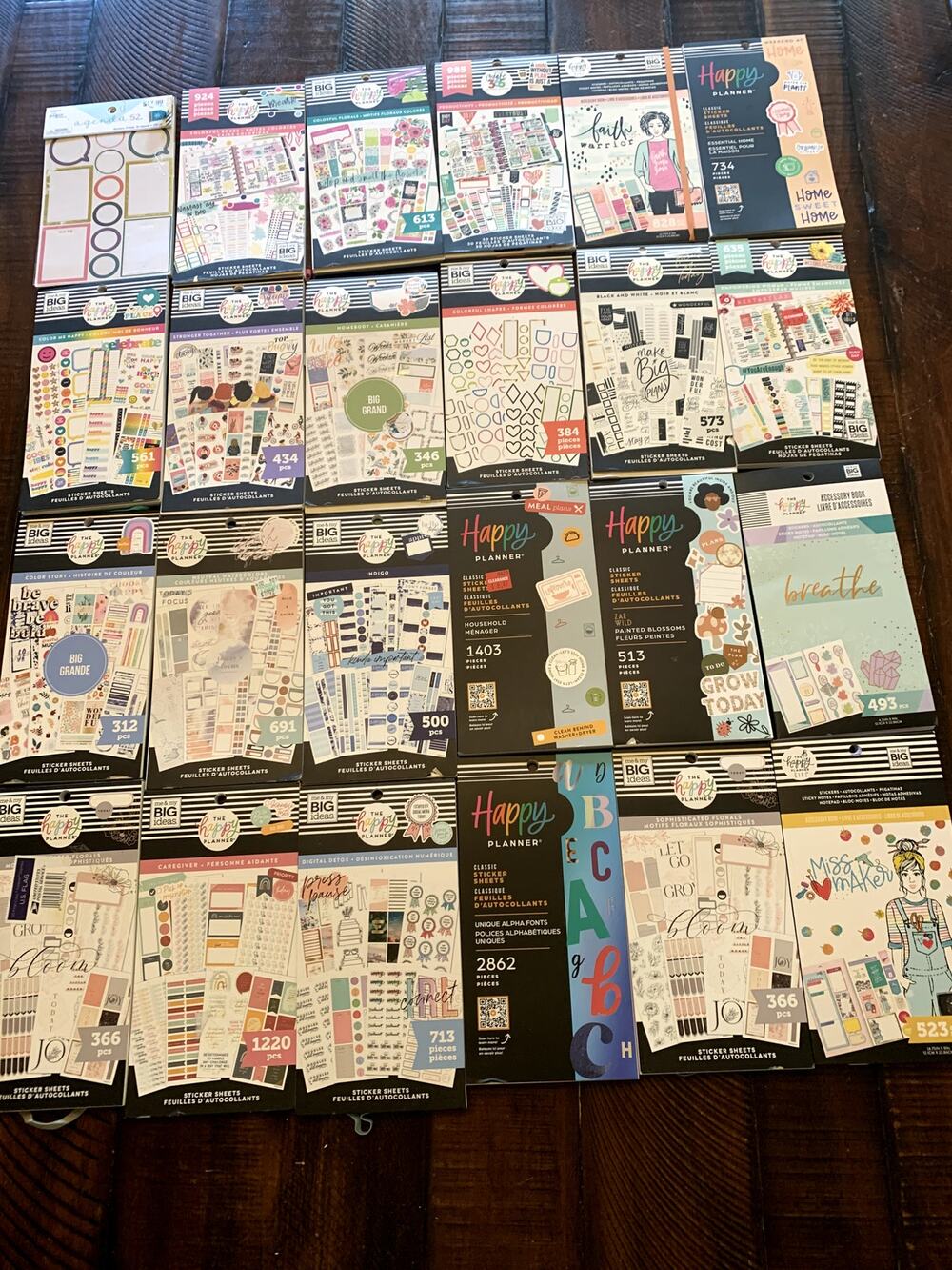 Huge Happy Planner Sticker Book Collection – 24 Books + Storage Box